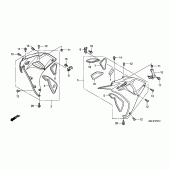 Схема вузла: Middle cowl (CBR1000RR6 / 7) для Honda CBR1000 CBR1000RR Fireblade