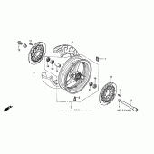 Схема вузла: Переднє колесо для Honda CBR1000 CBR1000RR Fireblade