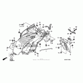 Схема узла: Заднее крыло для Honda ST1300 Pan-European Police