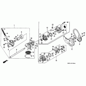 Схема узла: Масляный насос для Honda GL1500 Gold Wing Special Edition