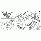 Схема вузла: Задній ліхтар (Стоп-сигнал) (CBR1000RRA / RAA) для Honda CBR1000 CBR1000RR Fireblade