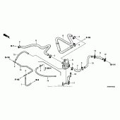 Схема узла: Air injection control valve ( 08-) для Honda VTX1300