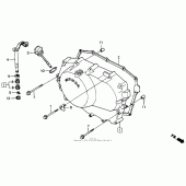 Схема вузла: Права кришка картера для Honda VT600 Shadow VLX