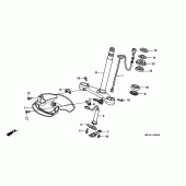 Схема вузла: Рульова траверса для Honda GL1500 Gold Wing Special Edition