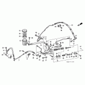 Схема узла: Задний тормозной цилиндр для Honda GL1500 Gold Wing Special Edition