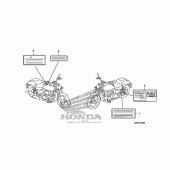 Схема узла: Информационные наклейки для Honda VT750 Shadow Spirit
