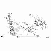Схема вузла: Задній амортизатор для Honda CBR300R