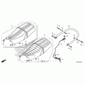Схема вузла: Сидіння для Honda CB1100