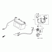 Схема вузла: Акумулятор для Honda CBR600 CBR600F