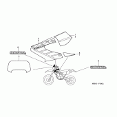 Схема узла: Наклейки (XR650R2) для Honda XR650