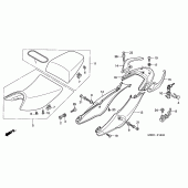 Схема вузла: Сидіння & Бічний обтічник для Honda CBF600