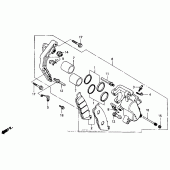 Схема вузла: Fr. brake caliper 94 для Honda VT600 Shadow VLX