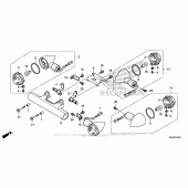 Схема вузла: Поворотники для Honda VT750 Shadow Phantom