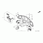 Схема узла: Приборная панель для Honda GL1800 Gold Wing