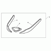 Схема узла: Front fender orna для Honda GL1800 Gold Wing