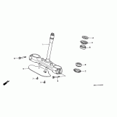 Схема узла: Рулевая траверса для Honda XRV750 Africa Twin