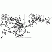 Схема вузла: Електрообладнання для Honda CBR600 CBR600RR