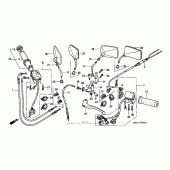 Схема вузла: Пульт управління рульовой для Honda VT1100 Shadow Spirit