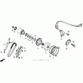 Схема узла: Привод стартера для Honda CBR1000 CBR1000F Hurricane