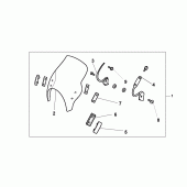 Схема узла: Fly screen для Honda VTR250 VTR