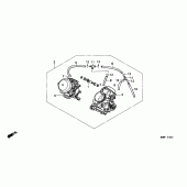 Схема вузла: Карбюратор (ASSY.) Для Honda XL600 Transalp
