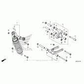 Схема вузла: Задній амортизатор для Honda CRF1000 Africa Twin