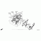 Схема вузла: Side Cover + Rear Carrier для Honda CRF1000 Africa Twin