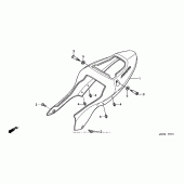 Схема узла: Rear cowl (`01-`03) для Honda CBR600 CBR600F4i
