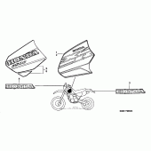 Схема вузла: Mark 00-01 для Honda XR250