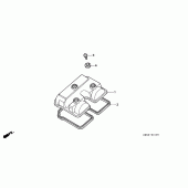 Схема вузла: Клапанна кришка для Honda NX250