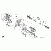 Схема узла: Подножки для Honda CBR1000 CBR1000F