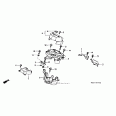 Схема узла: Steering damper для Honda CBR1000 CBR1000RR Fireblade