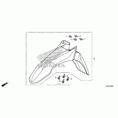 Схема вузла: Переднє крило для Honda CRF250 CRF250L