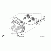 Схема вузла: Фара для Honda ST1100 Pan-European