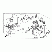 Схема вузла: Карбюратор для Honda XR600