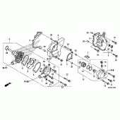 Схема вузла: Водяний насос для Honda CB1000 CB1000R
