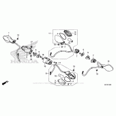 Схема узла: Поворотники для Honda CMX300 Rebel