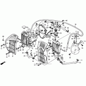 Схема узла: Радиатор для Honda XL600 Transalp