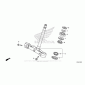 Схема вузла: Рульова траверса для Honda NC700