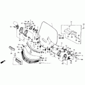 Схема вузла: Вітрове скло se для Honda GL1500 Gold Wing Special Edition