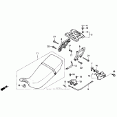 Схема узла: Сиденье для Honda NX250