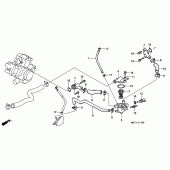 Схема вузла: Труба водна для Honda XL1000V Varadero