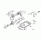 Схема узла: Масляный насос & Поддон для Honda ST1300 Pan-European