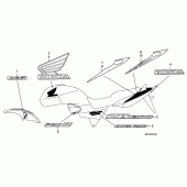Схема вузла: Label read the manual (CB1300 / CB1300A) для Honda CB1300 Super Four