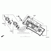 Схема узла: Клапанная крышка для Honda CBR600 CBR600RR