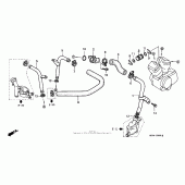 Схема вузла: Water pipe для Honda VT1100 Shadow Aero