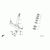 Схема узла: Рулевая траверса для Honda VF750 Magna