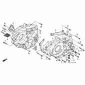 Схема узла: Картер двигателя для Honda XR250