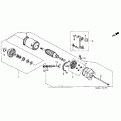 Схема узла: Стартер электрический для Honda VT600 Shadow VLX Deluxe