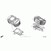 Схема узла: Цилиндр для Honda VT750 Shadow Aero